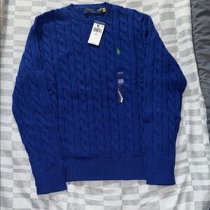 Polo by Ralph Lauren Men's Royal Blue Crewneck Sweater